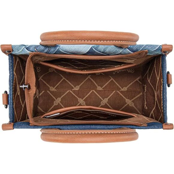 Wrangler 2PCS Tote Bags Top-handle Handbags and Purse with Clutch Wallet - Picture 6 of 9